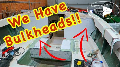 Cutting Fiberglassing And Fitting The New Bulkheads Youtube