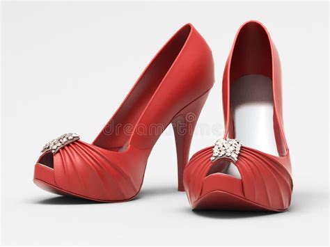 Women S Red Shoes Stock Illustration Illustration Of Color 28779288