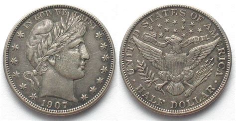 Vereinigte Staaten Von Amerika US Barber Half Dollar 1907 Philadelphia