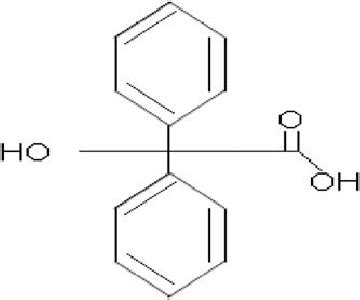 Molecular structure of benzilic acid. | Download Scientific Diagram