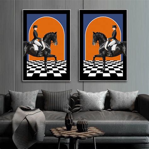 Blue Orange Wall Art - Etsy