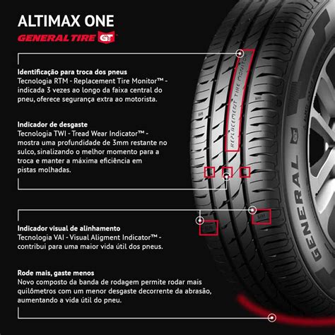 Pneu 17565 R14 82t Altimax One General Tire By Continental Gpneus