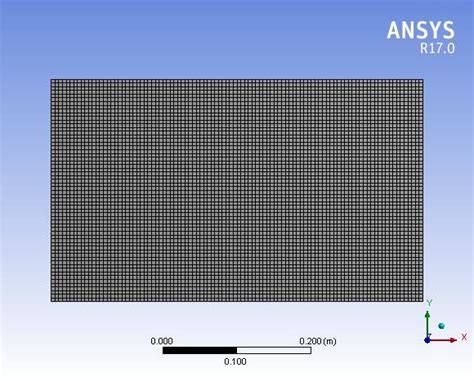 The Mesh Of The Plate In Ansys Download Scientific Diagram