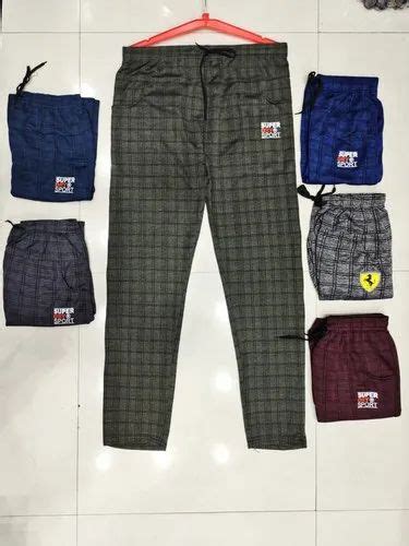 Mens Check Track Pant At Rs 180piece Men Track Pants In New Delhi