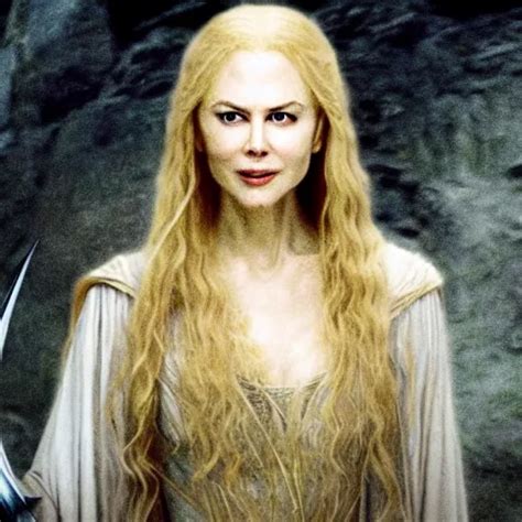 Nicole Kidman As Galadriel In The Lord Of The Rings Stable Diffusion