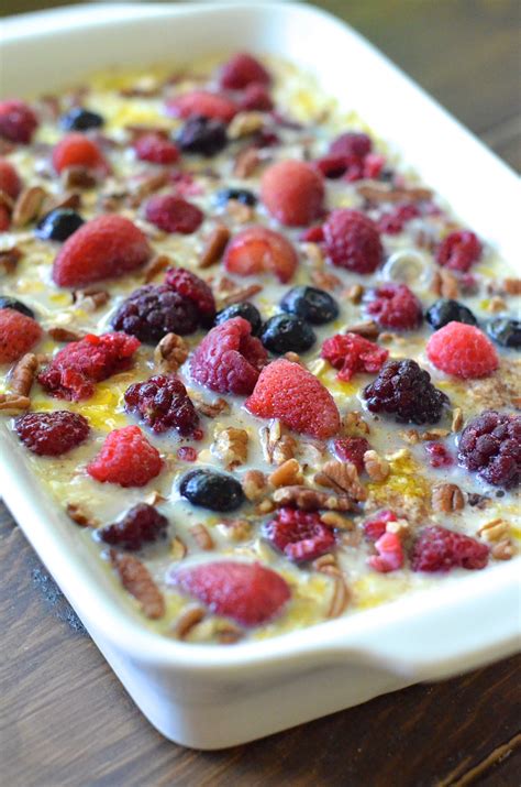 Baked Honey Berry Oatmeal Recipe Low Calorie Breakfast Berry