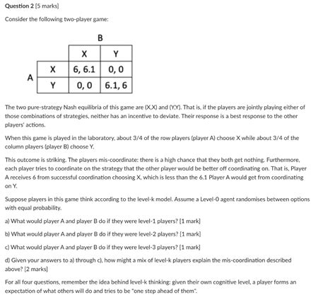 Solved Question 2 [5 Marks] Consider The Following