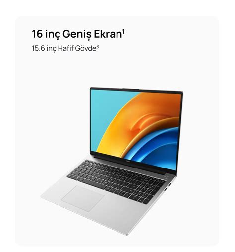 Huawei Matebook D16 Intel Core i9 13900H 16GB 1TB SSD Fiyatı