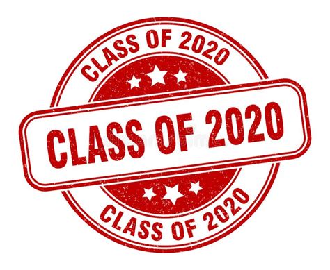 Class Of 2020 Stamp Class Of 2020 Round Grunge Sign Stock Vector Illustration Of Label