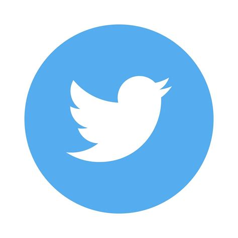 social media twitter logo blue isolated vector  vector art