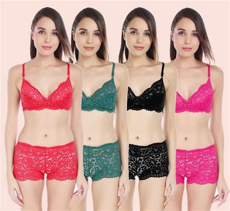 Buy Women Cotton Bra Panty Set For Lingerie Set Pack Of Lowest