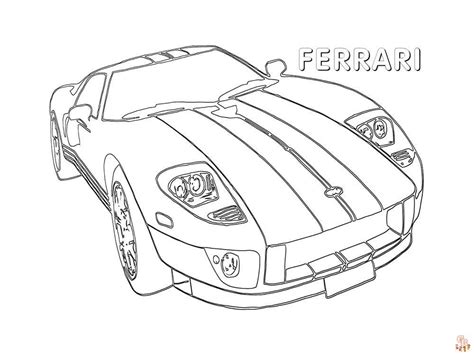 Disegni Da Colorare Ferrari Disegni Da Colorare Di Auto Da Corsa