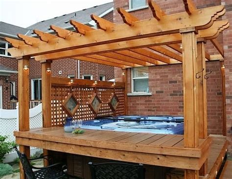 T Ng H P Pergola For Hot Tub Update