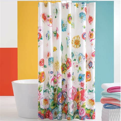 Pine Cone Hill Flower 100 Cotton Floral Single Shower Curtain Wayfair