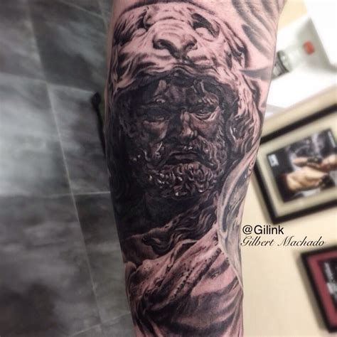 Tattoo, tattoos, Hercules, statue | Greek statues, Statue tattoo, Mermaid statues