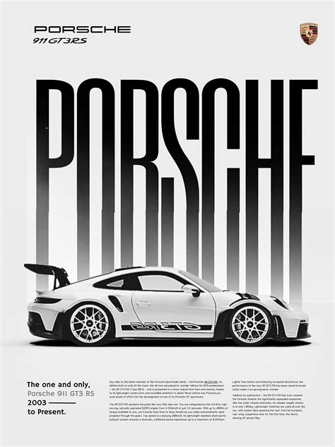 Porsche Gt Rs Poster Behance