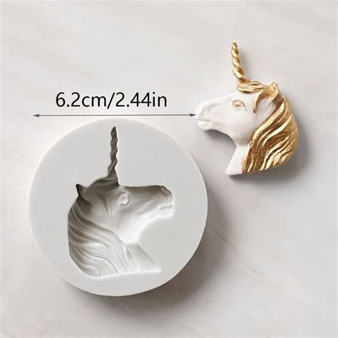 Unidad Molde Silicona Unicornio Molde Fondant Herramientas Temu Mexico