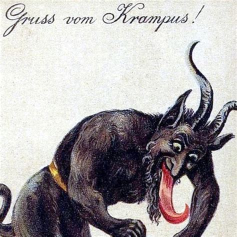 Vintage Krampus Christmas Seasons Greetings Holiday Yule Cards Etsy