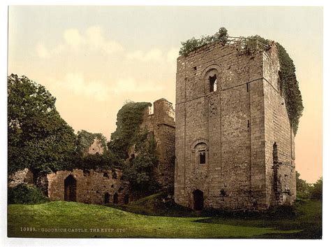 Solve The Keep At Goodrich Castle Ross On Wye UK Circa 1908