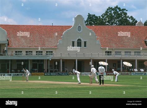 Zimbabwe, Harare Sports Club, Players of cricket Stock Photo - Alamy