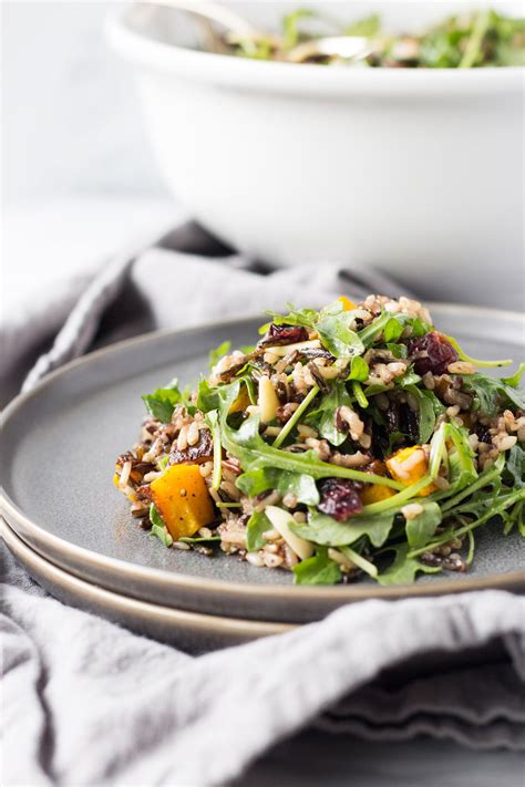 Wild Rice And Arugula Salad With Butternut Squash