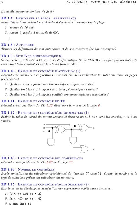 en utilisant une boucle PDF Initiation à l algorithmique Enibwww enib