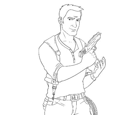 Uncharted 4 Coloring Page Coloring Home