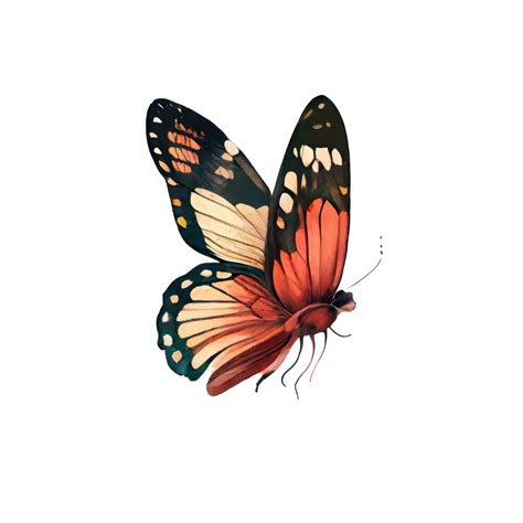 Watercolor Butterfly AI Generated 22881276 PNG