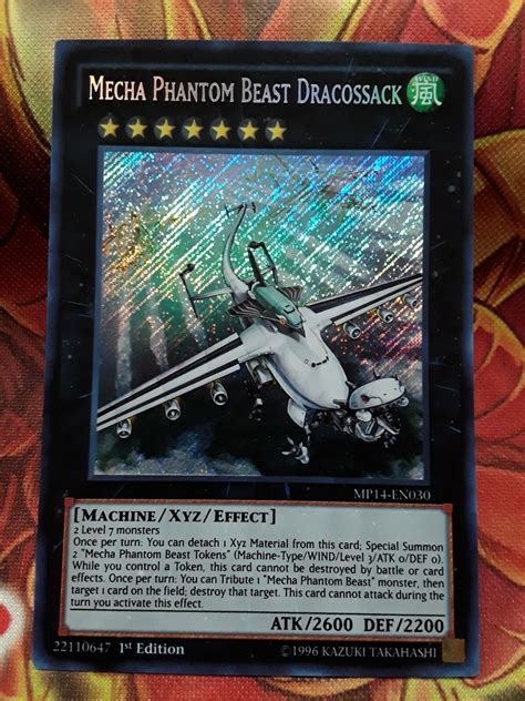 Mavin Yugioh Mecha Phantom Beast Dracossack Secret Rare Mp En