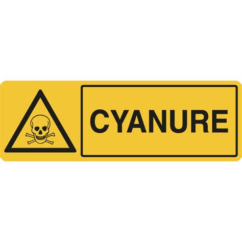 Panneau Danger Cyanure Matières dangereuses