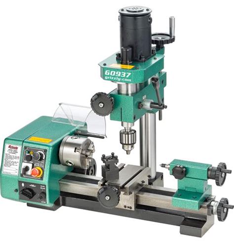 Power & Hand Tools Grizzly G9729 Combo Lathe/Mill Lathes Industrial & Scientific