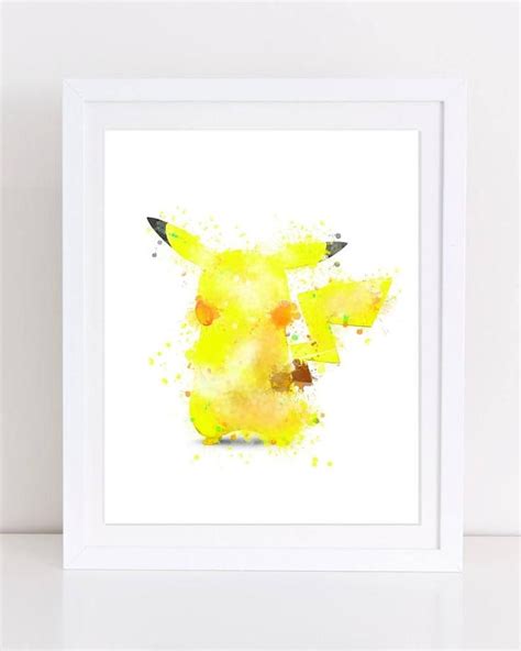 Pikachu Painting Watercolor Pikachu