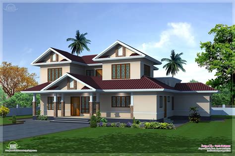 Sq Feet Villa Exterior And Floor Plan Kerala Home Design And