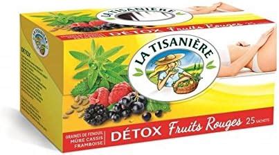 La tisanière détox fruits rouges 25 sachets Livraison Gratuite pour