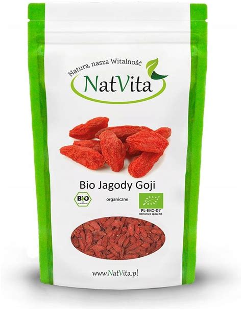 Natvita Jagody Goji Bio 250g Ceny I Opinie Ceneo Pl