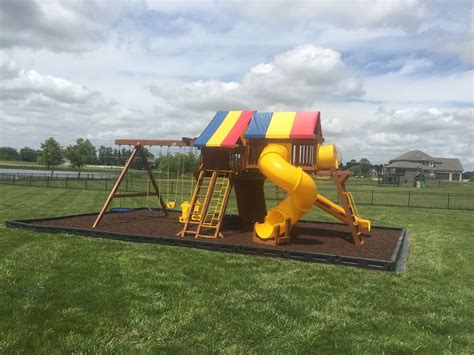 How To Build A Playground Border Diy Outdor