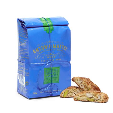 Antonio Mattei Biscotti Cantucci Di Prato Pistacchi E Mandorle 250 Gr