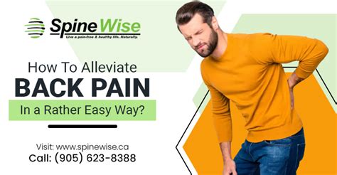 How To Alleviate Back Pain In A Rather Easy Way Spinewise