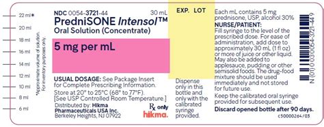 Prednisone Hikma Pharmaceuticals Usa Inc Fda Package Insert Page