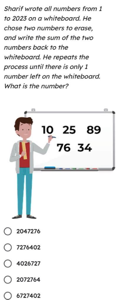 Solved Sharif Wrote All Numbers From To On A Whiteboard He