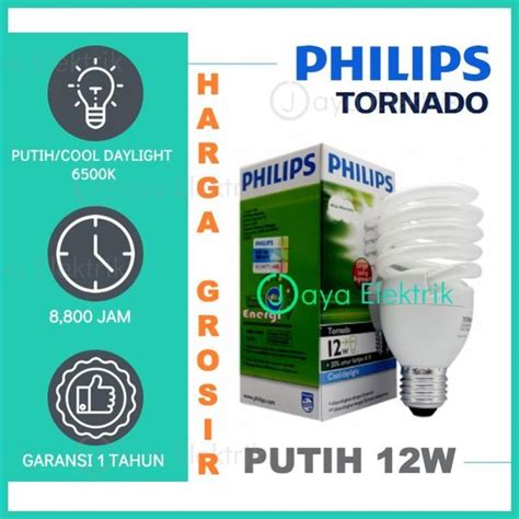 Jual Lampu Philips Tornado W Watt W Watt Putih Cool Daylight