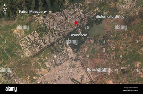 Location Of Lal Masjid In Islamabad Stock Photo Alamy