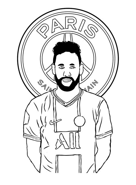 Neymar Jk Coloring Page Free Printable Coloring Pages