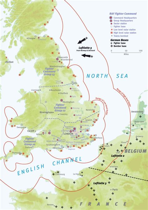 Battle of Britain Map: an Overview | Military History Matters