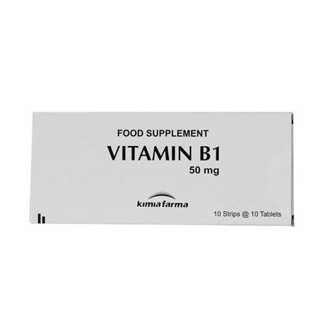 Promo Vitamin B 1 B1 50mg Kimia Farma Kf Multivitamin Box 10 Strip