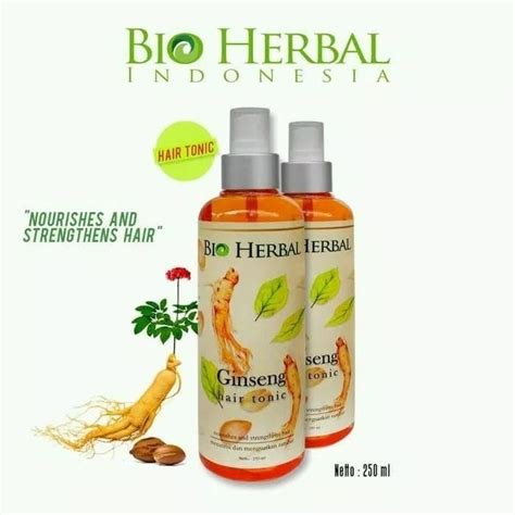 Jual BIO HERBAL GINSENG HAIR TONIC ORIGINAL BPOM TONIC GINSENG BIO