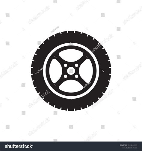 Tire Icon Vector Illustration Logo Design Stock Vector (Royalty Free ...