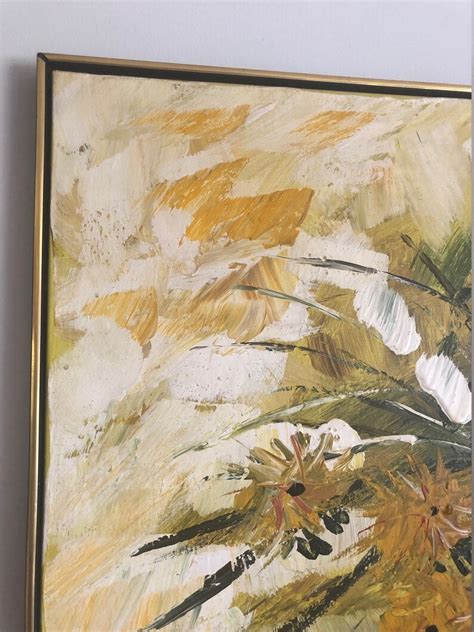 Vintage Lee Reynolds Mid Century Painting of Flowers Oil on | Etsy