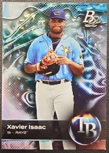 Bowman Platinum Xavier Isaac Top Prospect Ice Foil Variation Card