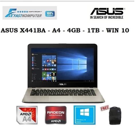 Jual Asus X441ba Amd A4 9125 4gb 1tb R5 Win 10 Ori Ga441t Coklat Kota Tangerang